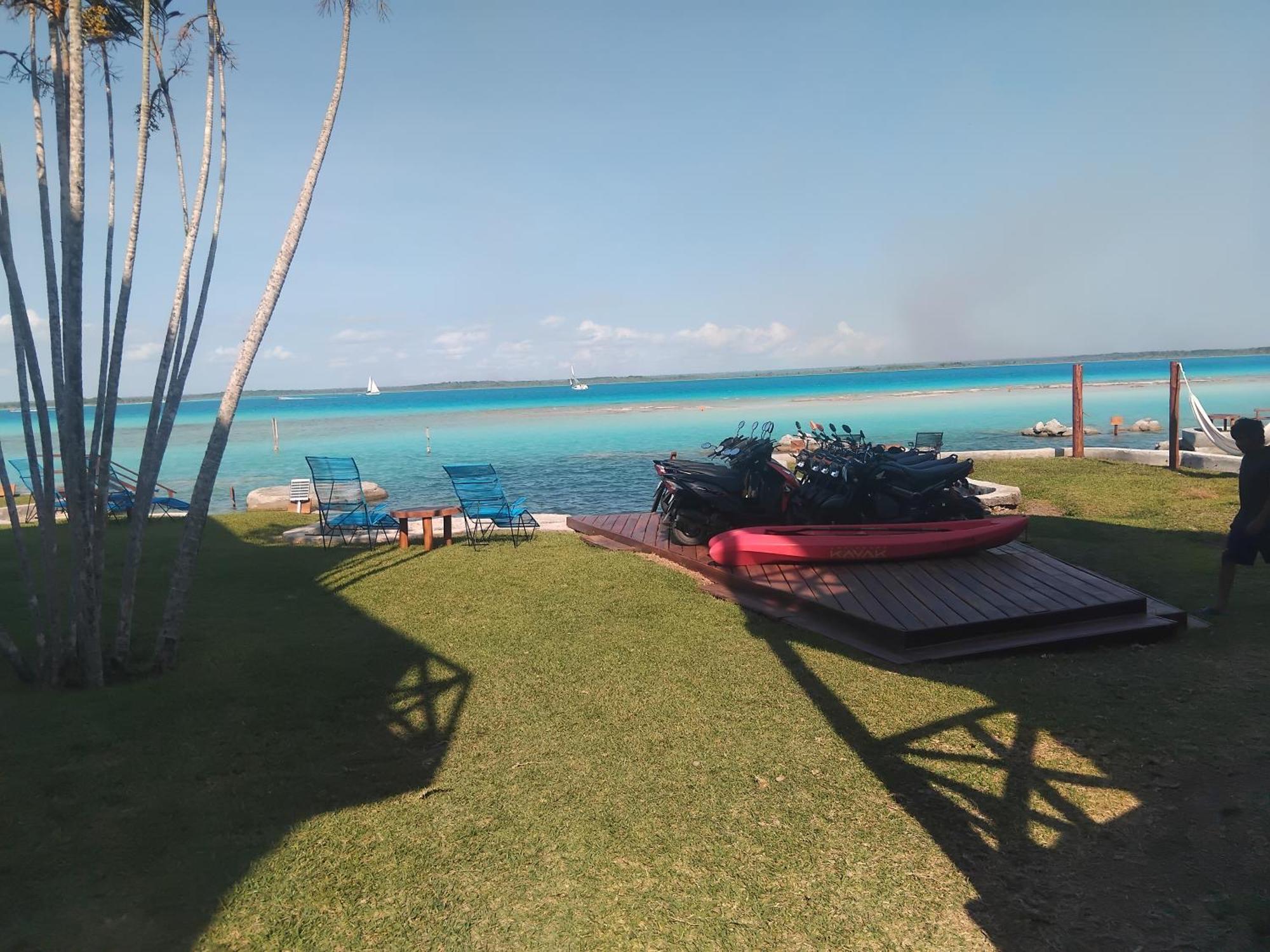 Blue Caribe Bacalar Front Lagoon Eksteriør billede
